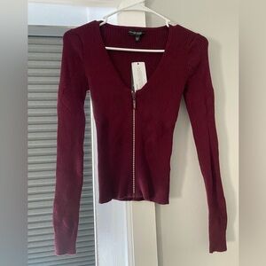 Guess Burgundy Sweater